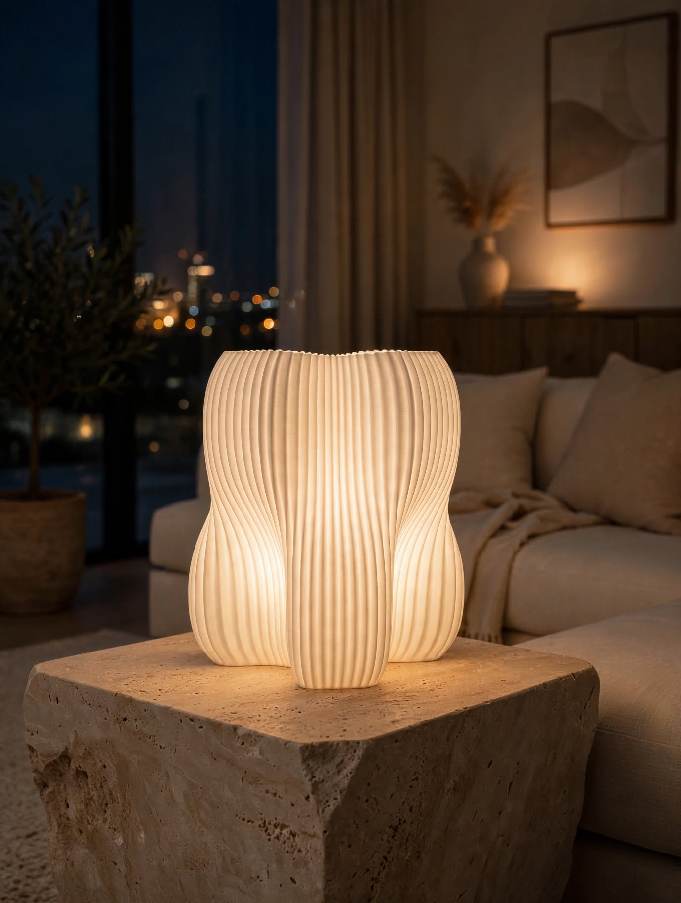 nighttime_glowing_lamp