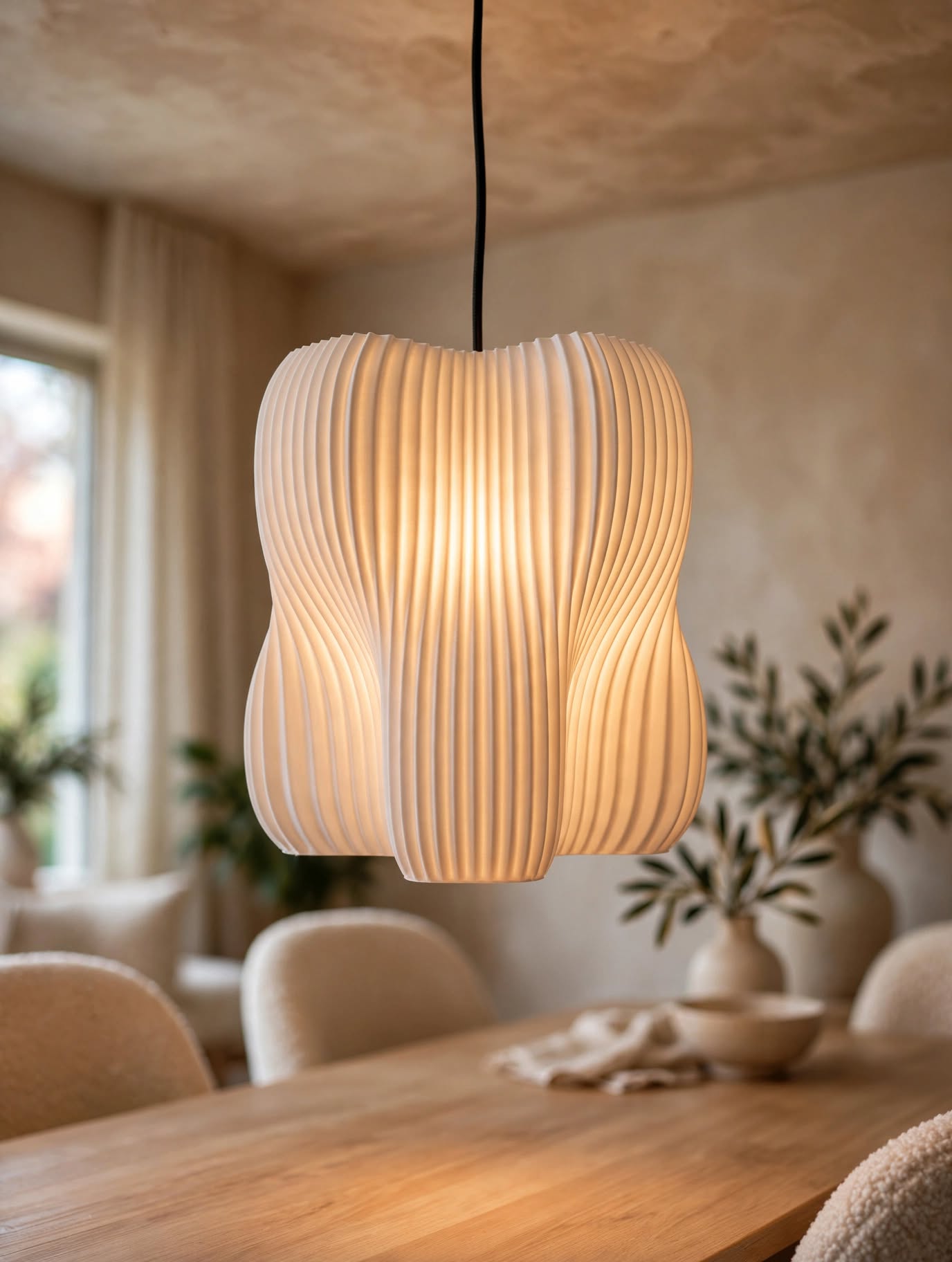 sculptural_pleated_pendant_lamp